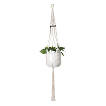 Load image into Gallery viewer, Cotton rope macrame plant hanger for indoor garden