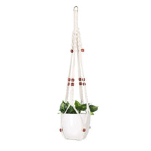 Load image into Gallery viewer, Minimalist cotton rope macrame pot hanger décor