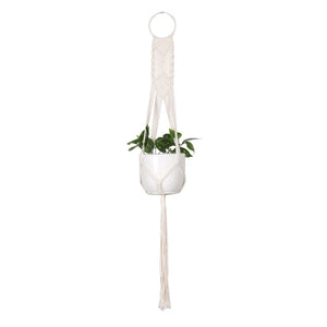 Hanging rope plant hanger for small and medium pots