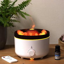 Load image into Gallery viewer, Flame diffuser with essential oils for stress relief and sleep