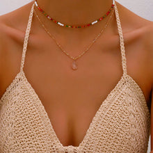 Load image into Gallery viewer, Statement beaded bohemian necklace