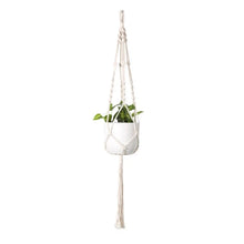 Load image into Gallery viewer, Decorative macrame rope holder for flower pots