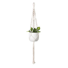Load image into Gallery viewer, Hanging pot holder macrame rope plant hanger