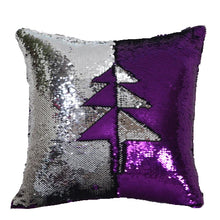 Load image into Gallery viewer, Reversible glitter cushion cover changing color with touch