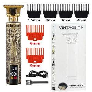 Professional men’s electric hair trimmer with sharp blades