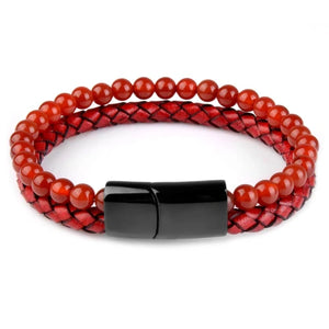 Durable leather bracelet for husband