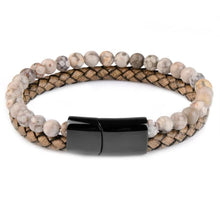 Load image into Gallery viewer, Trendy leather bracelet for boyfriend