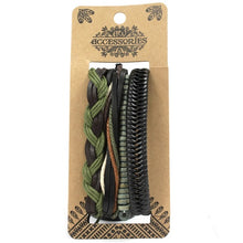 Load image into Gallery viewer, Elegant men’s leather wristband with metal details