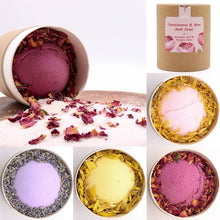 Load image into Gallery viewer, Aromatherapy bath bomb with Himalayan salt and flower petals
