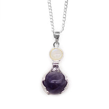 Load image into Gallery viewer, Gemstone and healing hands necklace for self-care