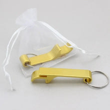 Load image into Gallery viewer, Wedding bottle opener keyring favours for guests