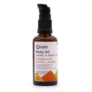 Nourishing organic body oil for smooth skin