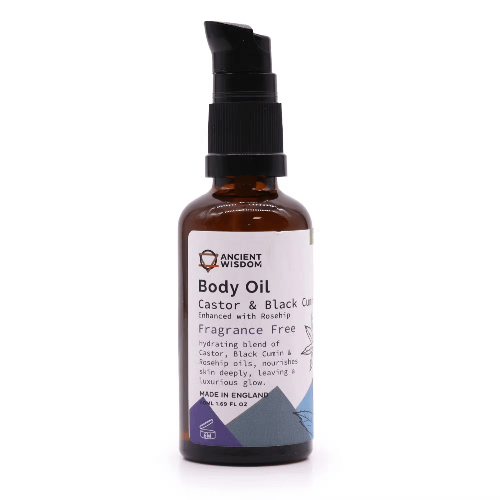Relaxing natural body oil for spa-like home treatments
