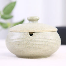 Load image into Gallery viewer, Outdoor ceramic ashtray with removable lid