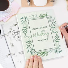 Load image into Gallery viewer, Bride’s floral wedding planning journal