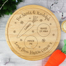 Load image into Gallery viewer, Personalised Christmas Eve mince pie board for Santa