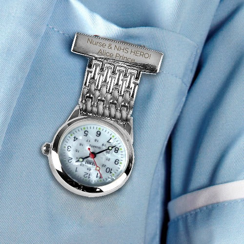 Personalised fob watch for nurses and healthcare workers
