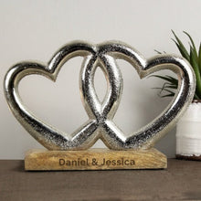 Load image into Gallery viewer,  Romantic love heart ornament keepsake for couples