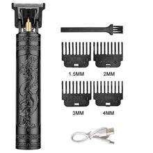 Load image into Gallery viewer, Men’s grooming trimmer with LED display and sharp stainless blades.
