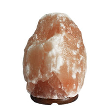 Load image into Gallery viewer, Healing crystal salt lamp with wooden stand