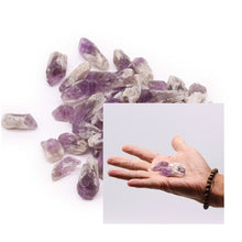 Load image into Gallery viewer, Healing chakra raw crystals rose quartz and amethyst