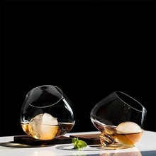 Load image into Gallery viewer, rotating-whiskey-glass-spinning-whisky-spirits-glass-gift-rocking-whiskey-glasses-rotating-glasses-rolling-whiskey-glass-wobbly-whiskey-glass-rotating-cocktail-glass