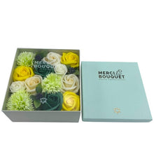 Load image into Gallery viewer, Handmade soap flower gift bouquet with roses and peonies design 