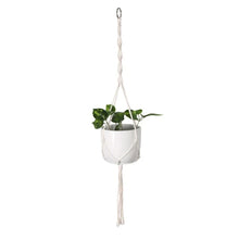 Load image into Gallery viewer, Wall and ceiling hanging macrame rope plant holder