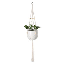 Load image into Gallery viewer, Minimalist macrame rope hanging planter basket