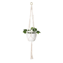 Load image into Gallery viewer, Handmade bohemian plant hanger macrame rope style