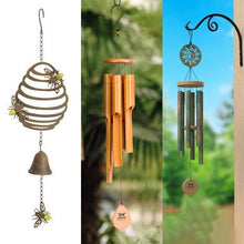 Load image into Gallery viewer, windchime, wind chime bells copper, shell wind chime, outdoor wind chime bamboo, new home gifts, home decoration, home decor, glass windchimes, garden ornament, garden decor, decoration home, copper wind chimes collection, copper tubes ornaments