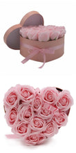 Load image into Gallery viewer, Soap flower bouquet gift box with realistic floral design