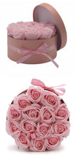 Load image into Gallery viewer, Romantic soap rose bouquet in decorative box