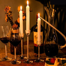 Load image into Gallery viewer, 3-piece-glass-candle-holder-set-tea-light-candles-holder-set-gifts-3pcs-set-crystal-candle-holder-glass-candles-candle-holder-wedding-ideas-romantic-home-bar-party-decoration-ornaments-candlestick-crystal-candle-holders-set