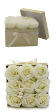 Load image into Gallery viewer, Unique handmade soap flower bouquet in a presentation box