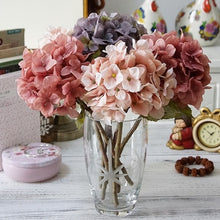 Load image into Gallery viewer, hydrangeas-centerpiece-selection-artificial-flowers-bouquet-fake-flowers-home-decor 