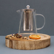Load image into Gallery viewer, Heat-resistant glass teapot for herbal tea