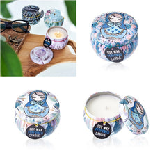 Load image into Gallery viewer,  Artistic tin candle jar for home décor and gifting