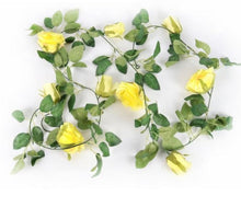 Load image into Gallery viewer, Artificial ivy garland with roses for home and patio