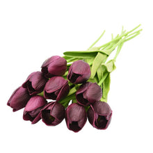 Load image into Gallery viewer, Artificial tulip bouquet flowers colourful faux tulip bouquet for gifting