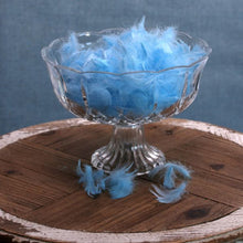 Load image into Gallery viewer,  feathers confetti scattered on table for romantic dinner