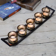 Load image into Gallery viewer, Modern iron candle holder centerpiece for home decoration