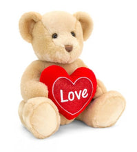Load image into Gallery viewer, teddy bear with love heart drawing-i love you teddy bear for girlfriend-i love you teddy bear for boyfriend-i love you teddy bear big-matching teddy bears for couples-bear with heart cartoon-30cm Brown Chester Bear with Heart