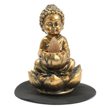 Load image into Gallery viewer, Ceramic Buddha incense burner for relaxation and meditation