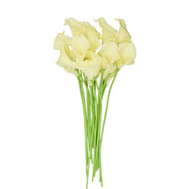 Load image into Gallery viewer, Elegant white Calla Lily faux flowers for bridal bouquets