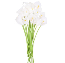 Load image into Gallery viewer,  Silk Calla Lily stems with lifelike petals for spring arrangements
