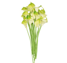 Load image into Gallery viewer, Elegant white Calla Lily faux flowers for bridal bouquets