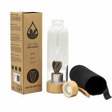 Load image into Gallery viewer, Gemstone quartz water bottle for hydration and inner peace
