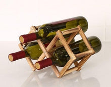 Load image into Gallery viewer, Portable wooden bottle holder for wine enthusiasts