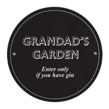Load image into Gallery viewer, Customised black garden sign for front yard or patio